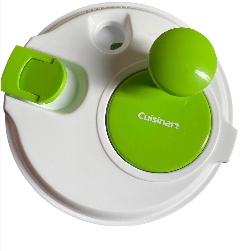 Cuisinart Lime Green and White Salad Spinner - Picture 3 of 3
